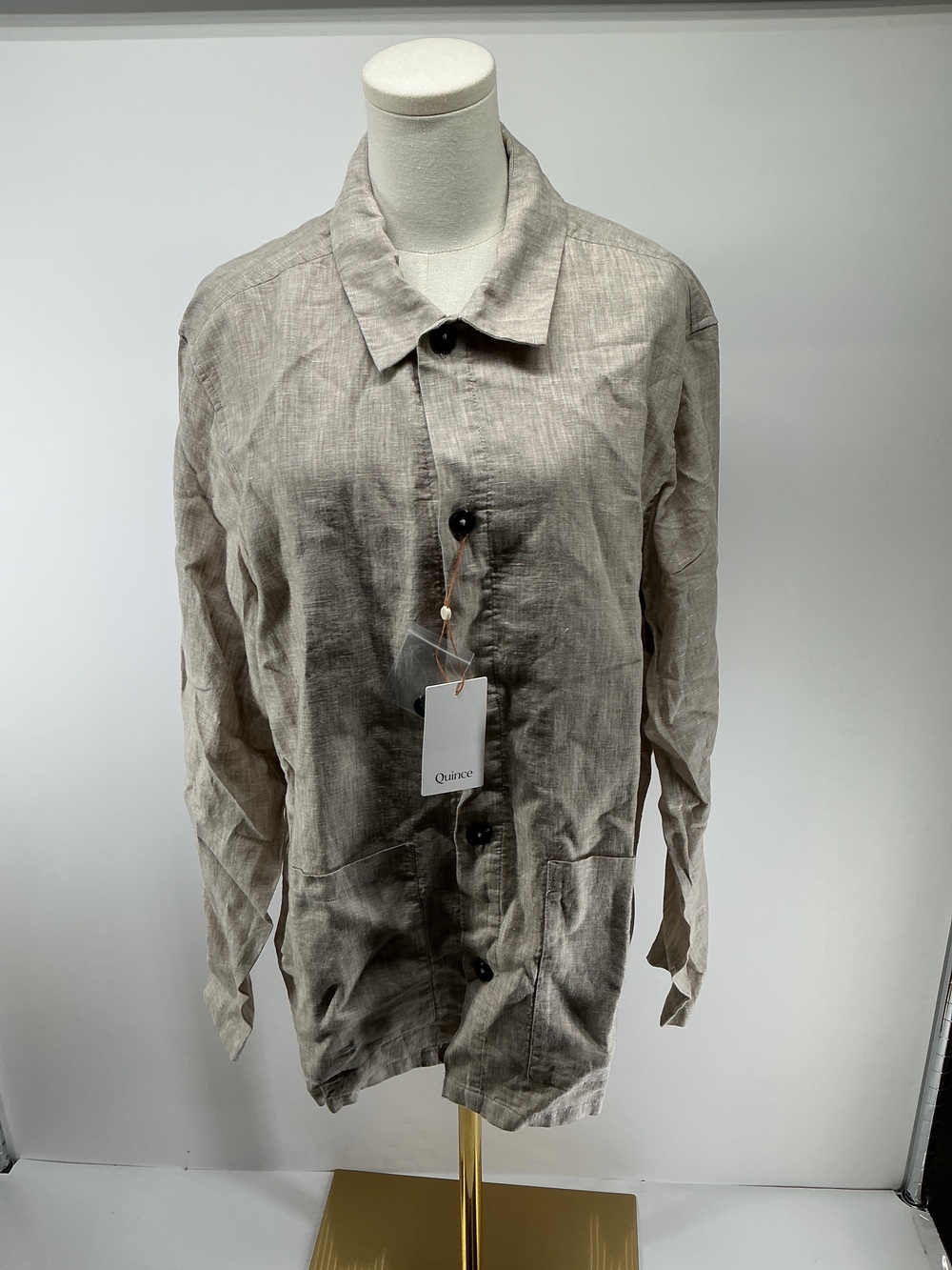 100% European Linen Chore Jacket